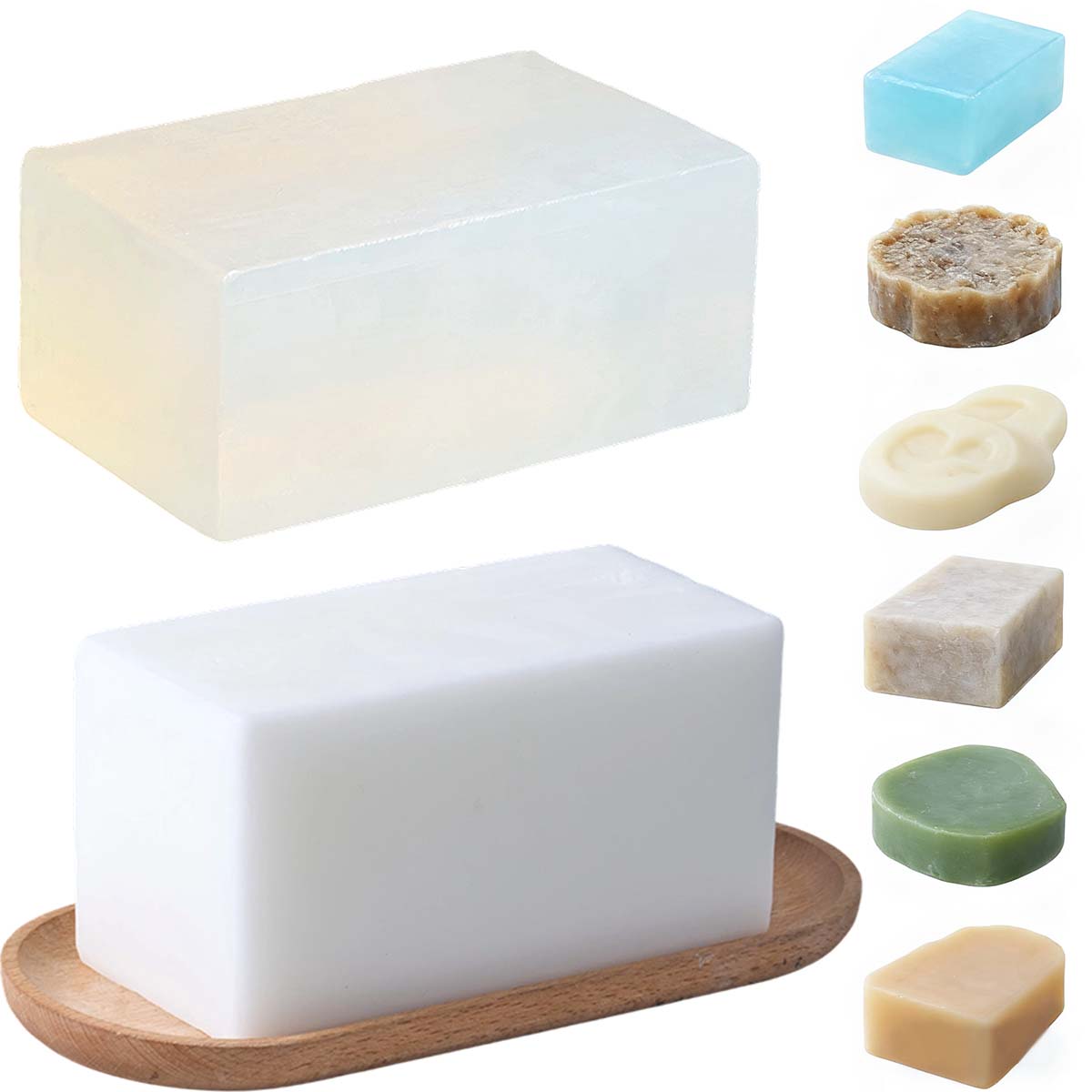 Soap Making At Home - 1000g Clear White Soap Base DIY