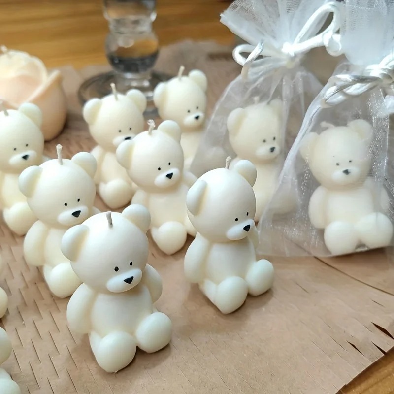Soap Making Additives - Silicone Bear Mold for Scented Candles,