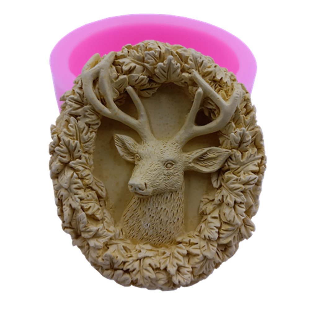 Soap Making Recipes - Deer Design Soap Silicone Mold for