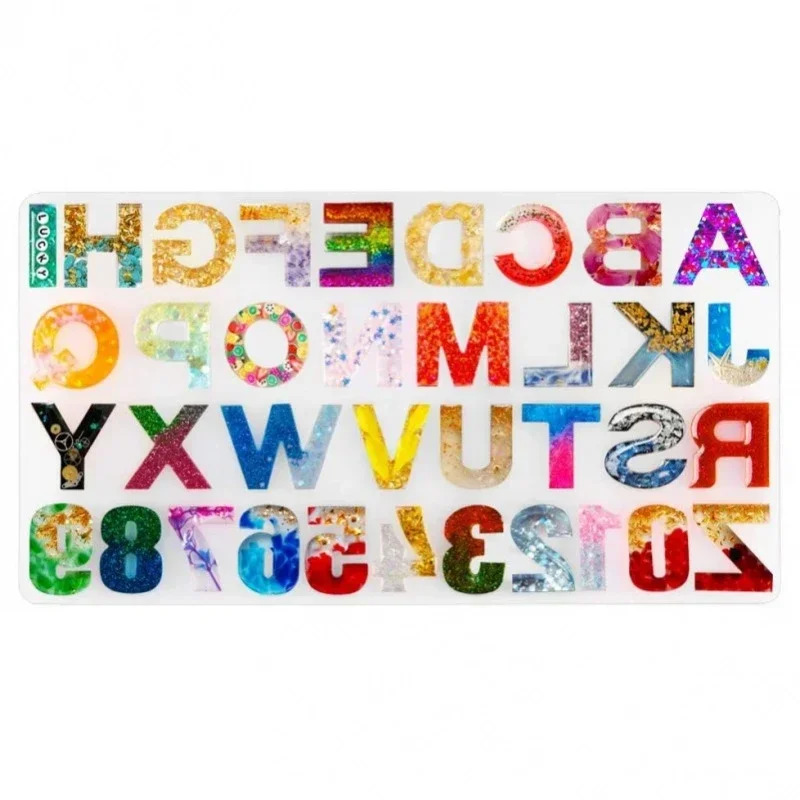Soap Making Vendors - 1pc/2pcs/3pcs LettersAtoZ，Number0to9Silicone Mold，forDIYCrafts，Soap Making，Candle Making，-Durable，Easy to
