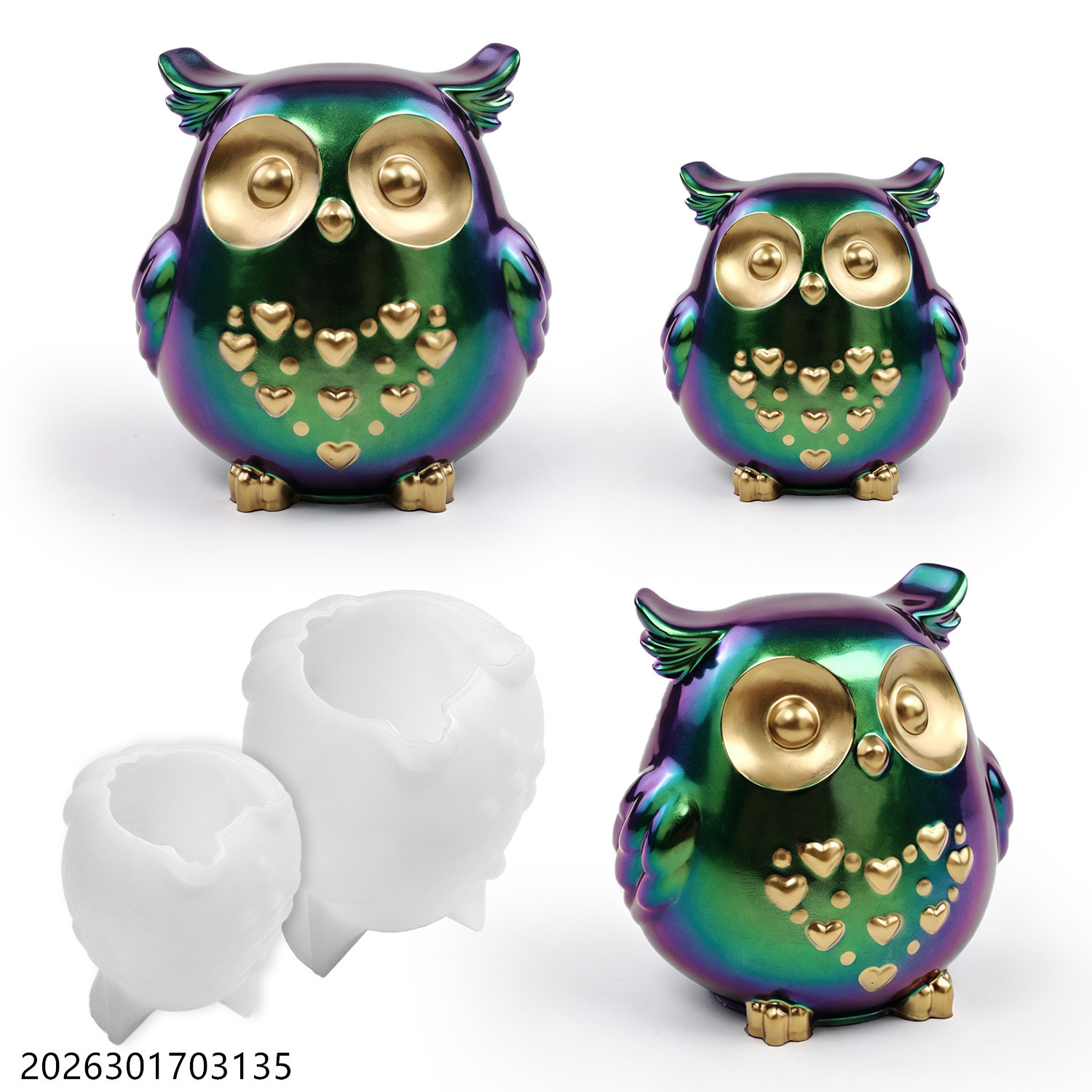 Soap Making Additives - Owl Silicone Mold 3D Bird Shape
