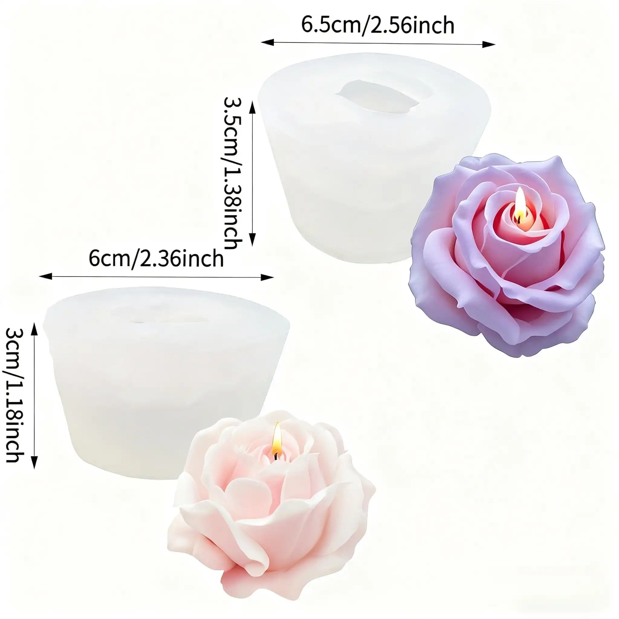 2-Piece Romantic 3D Rose Silic - огляд і ціна Soap Making Recipes