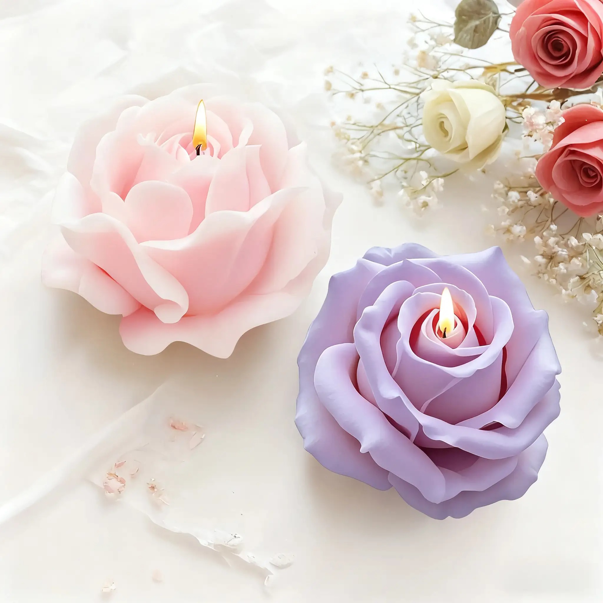 2-Piece Romantic 3D Rose Silic - огляд і ціна Soap Making Recipes
