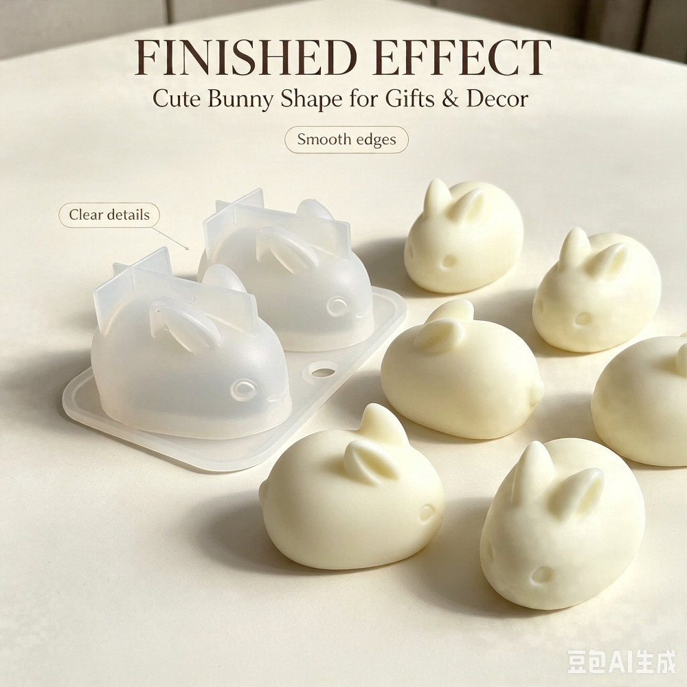 3D Mini Rabbit Silicone Mold F - огляд і ціна Soap Making Diy