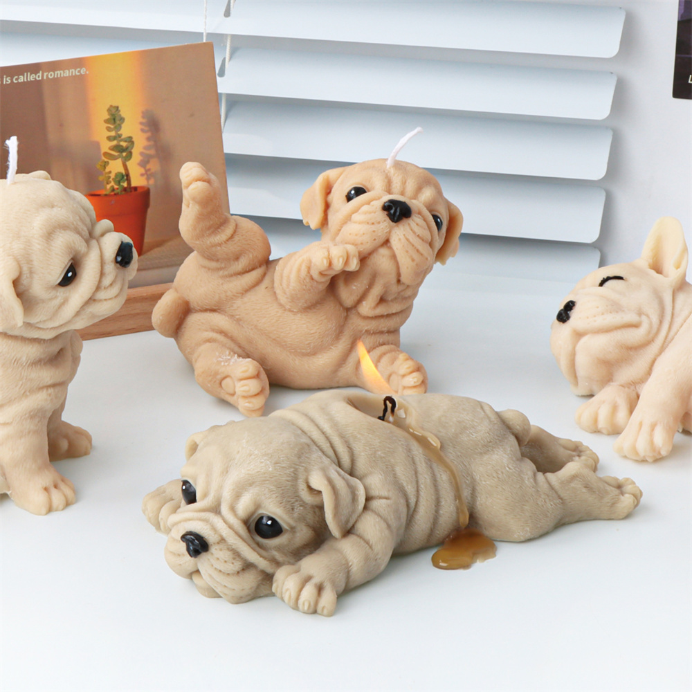 3D Dog Silicone Candle Molds S - огляд і ціна Soap Making Additives