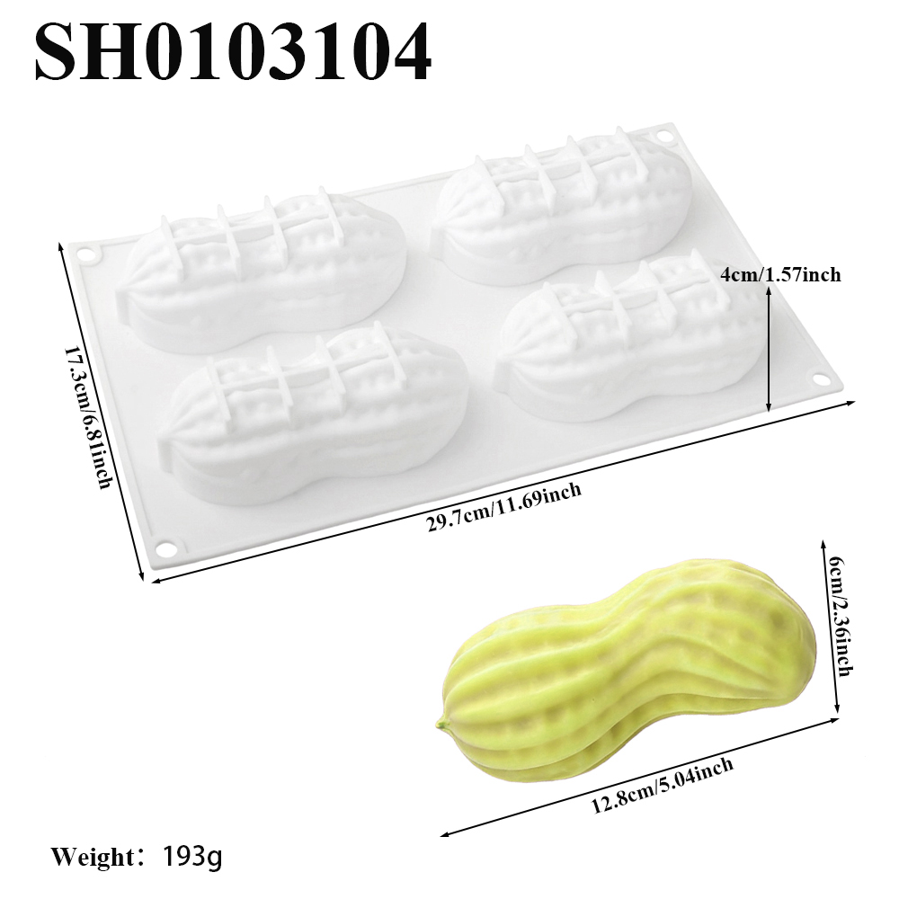 4-Cell Peanut Design Food Grad - огляд і ціна Soap Making Recipes