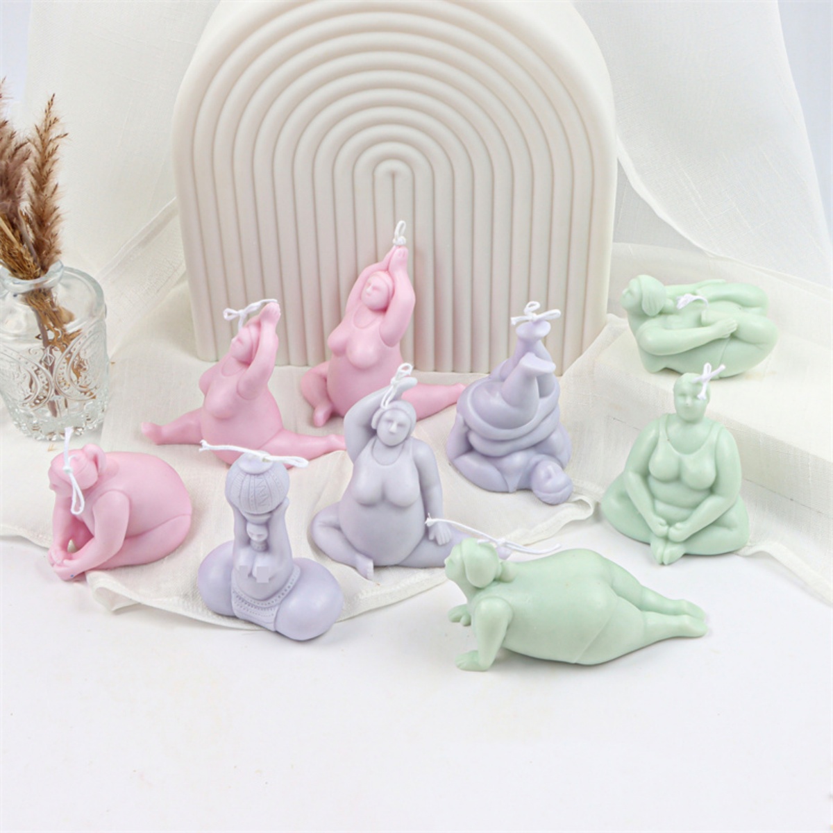 3D Lady Body Candle Mold Yoga  - огляд і ціна Soap Making Additives