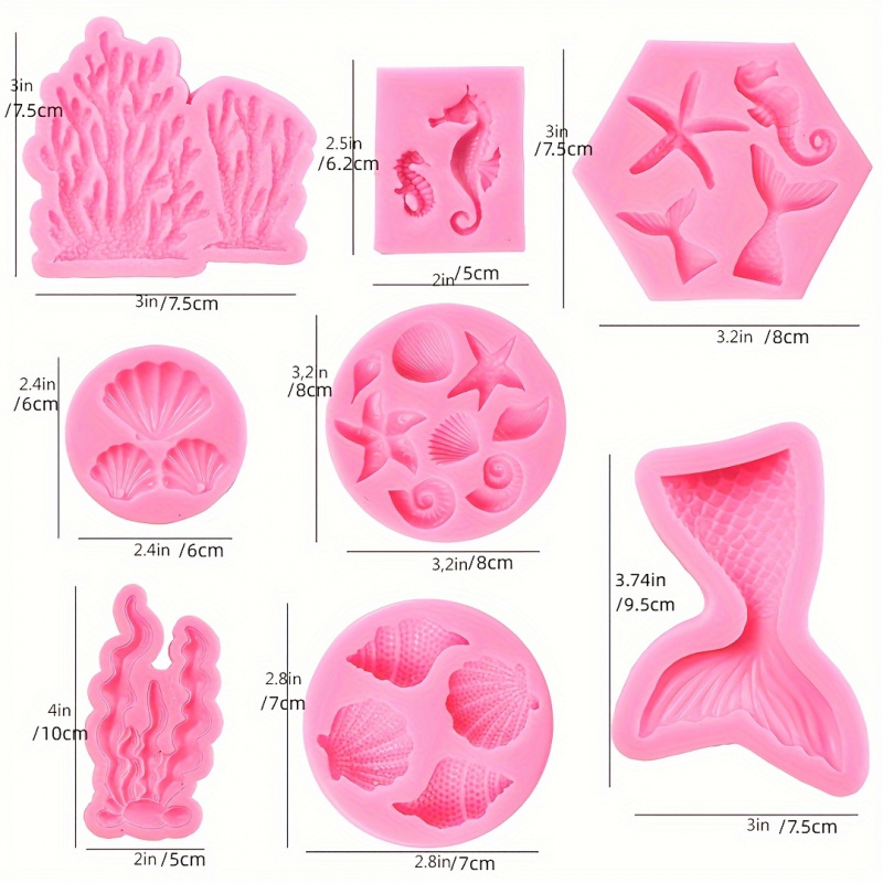 One Set8Seal fairy-shaped sili - огляд і ціна Soap Making Vendors