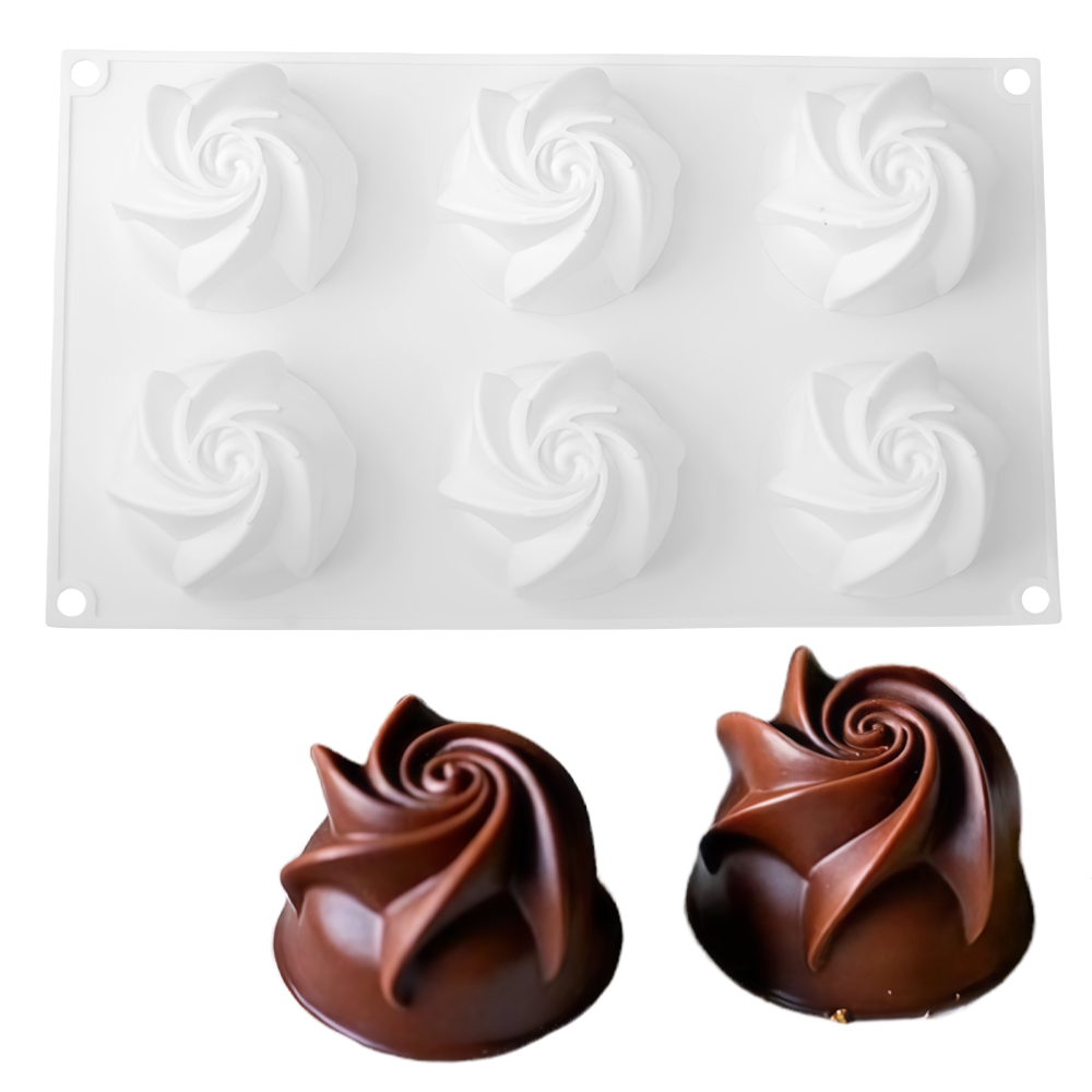 6-Cell Base Carved Rose Design - огляд і ціна Soap Making Recipes