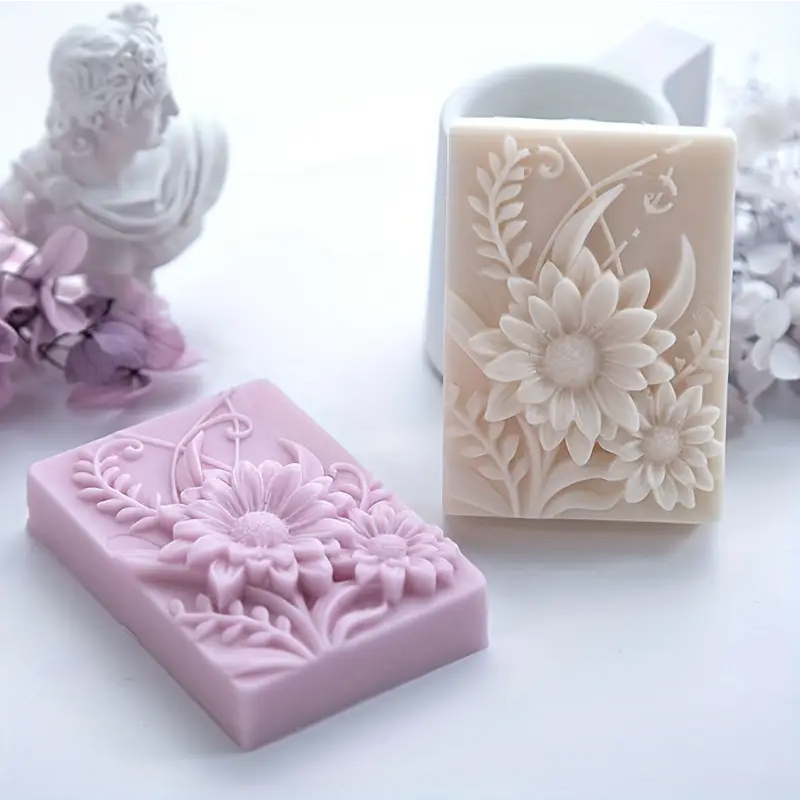 3D Flower Square Soap Silicone - огляд і ціна Soap Making Additives