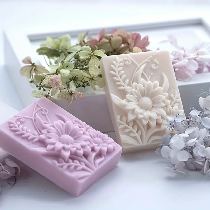 3D Flower Square Soap Silicone - огляд і ціна Soap Making Additives