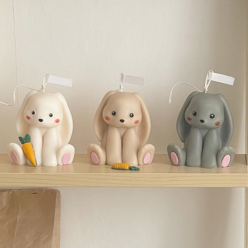 Sitting Rabbit Silicone Candle - огляд і ціна Soap Making At Home