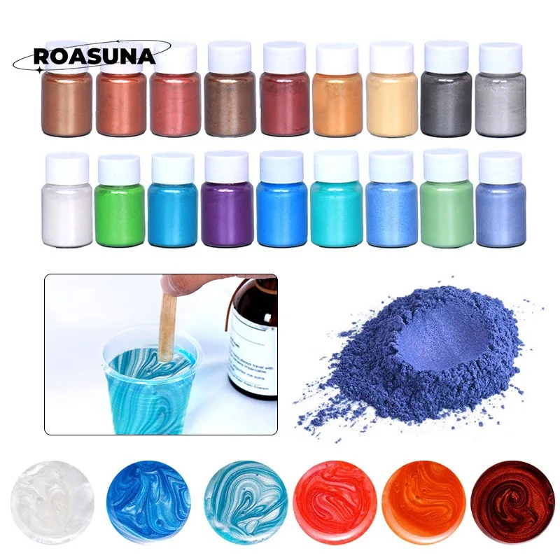 24 Colors Mica Pearl Powder fo - огляд і ціна Oxide Pigment Soap