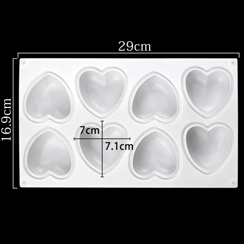 Love Heart Silicone Soap Mold  - огляд і ціна Soap Making Essentials