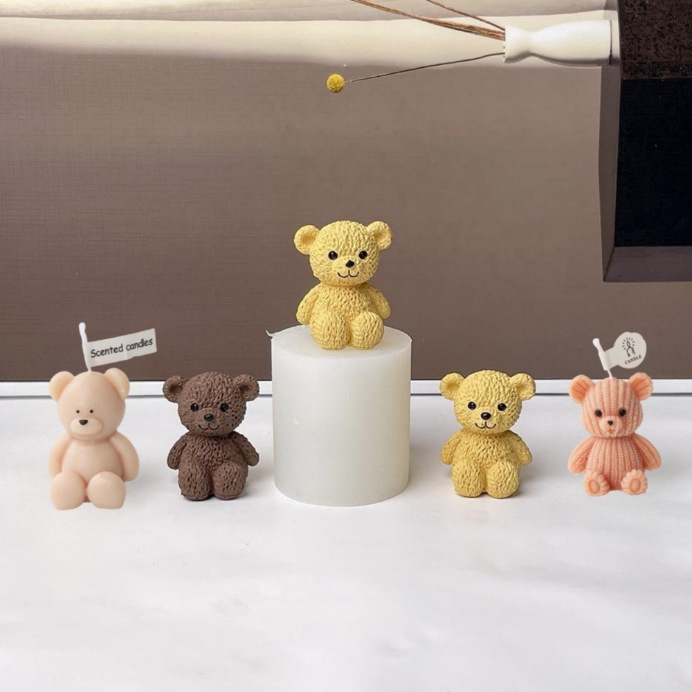 3D Cute Bear Candle Making Mou - огляд і ціна Soap Making Additives