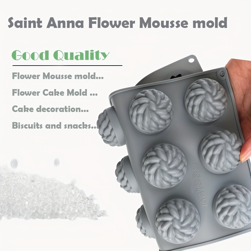 1Pc Cake Mold Santa Ana Floral - огляд і ціна Soap Making Recipes