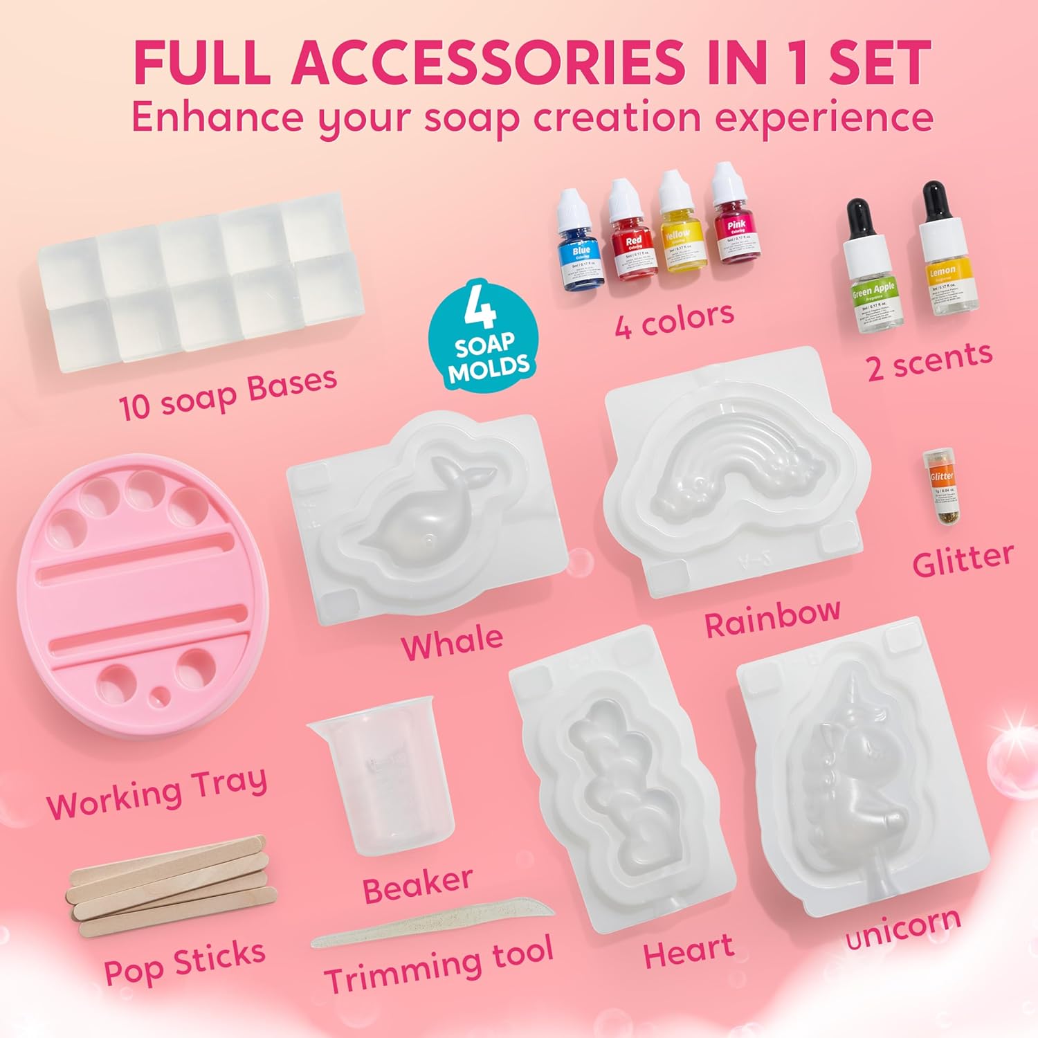 JOYFY Unicorn Soap Making Kit  - огляд і ціна Soap Making Essentials