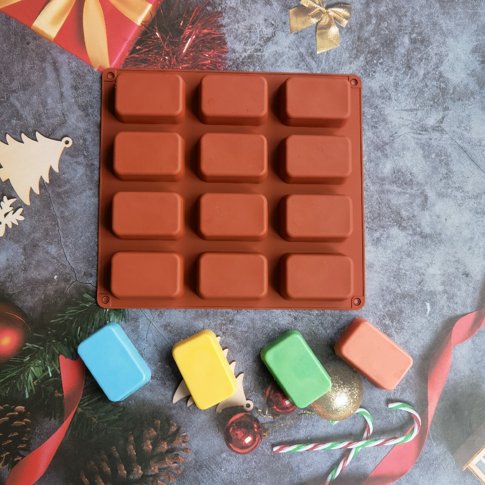12 Cavity Square Silicone Soap - огляд і ціна Soap Making Vendors