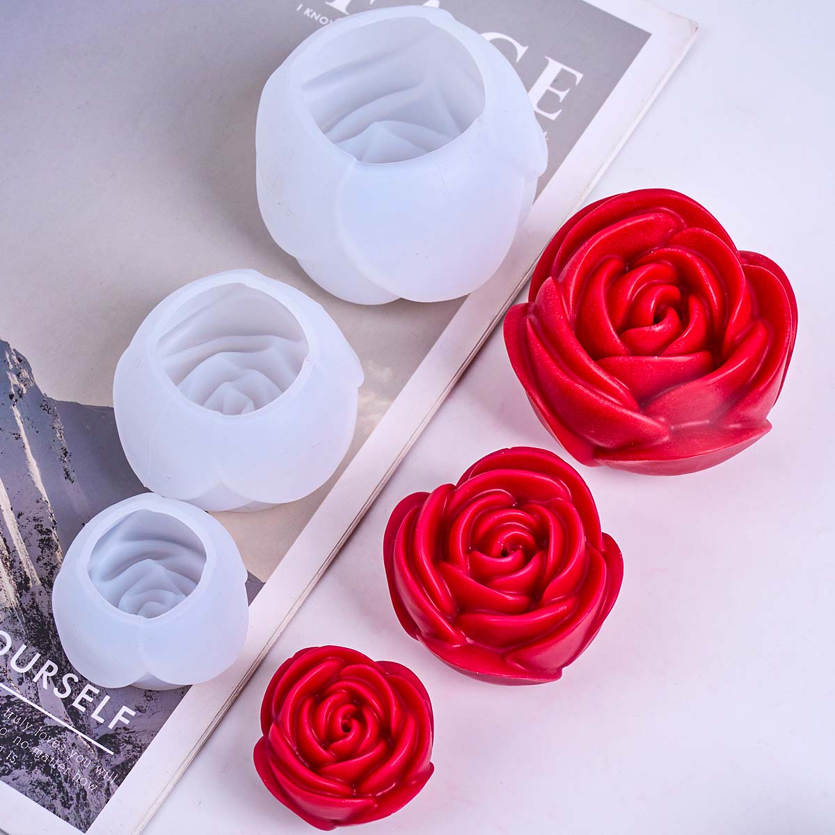 3D Flower Shape Silicone Candl - огляд і ціна Soap Making Essentials