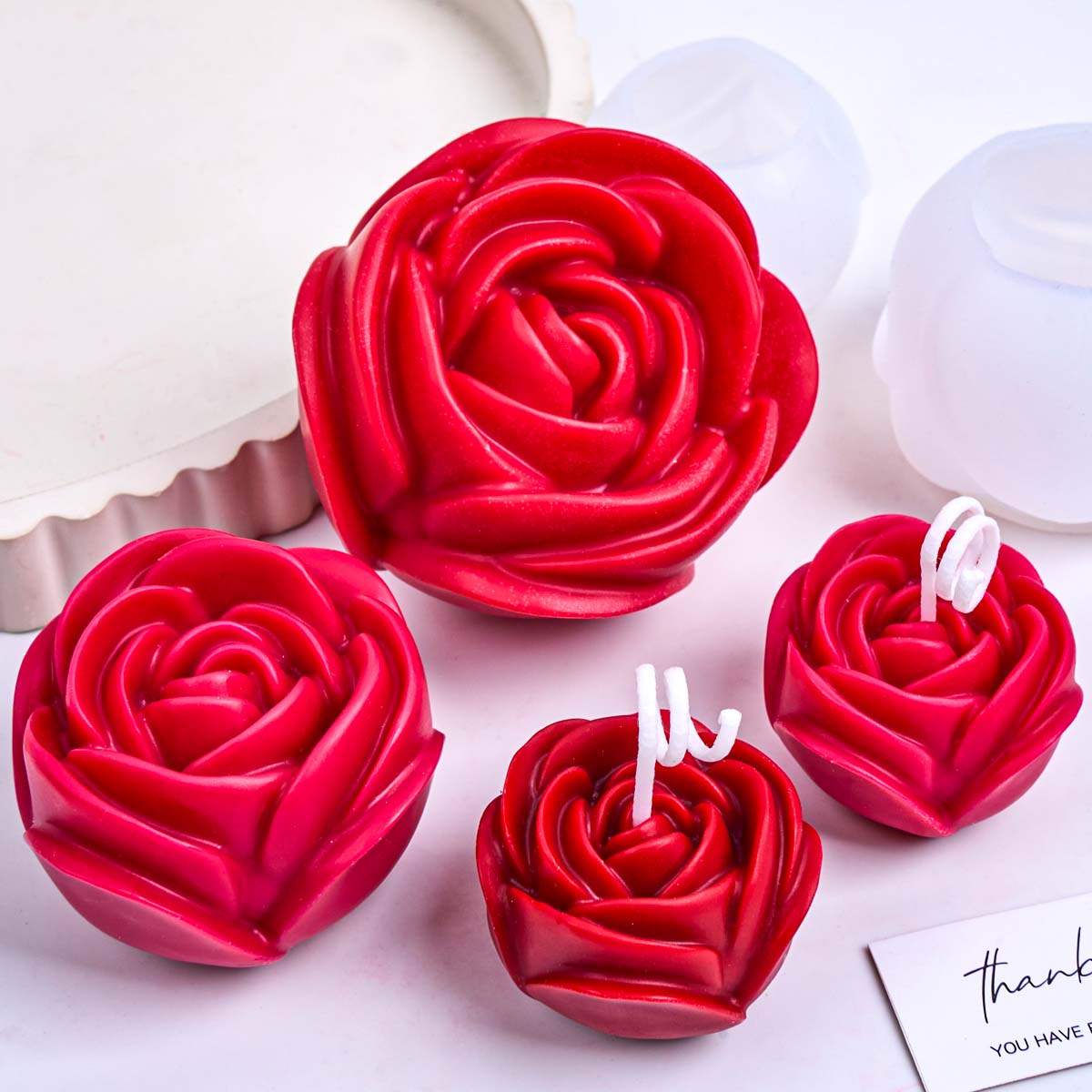 3D Flower Shape Silicone Candl - огляд і ціна Soap Making Essentials