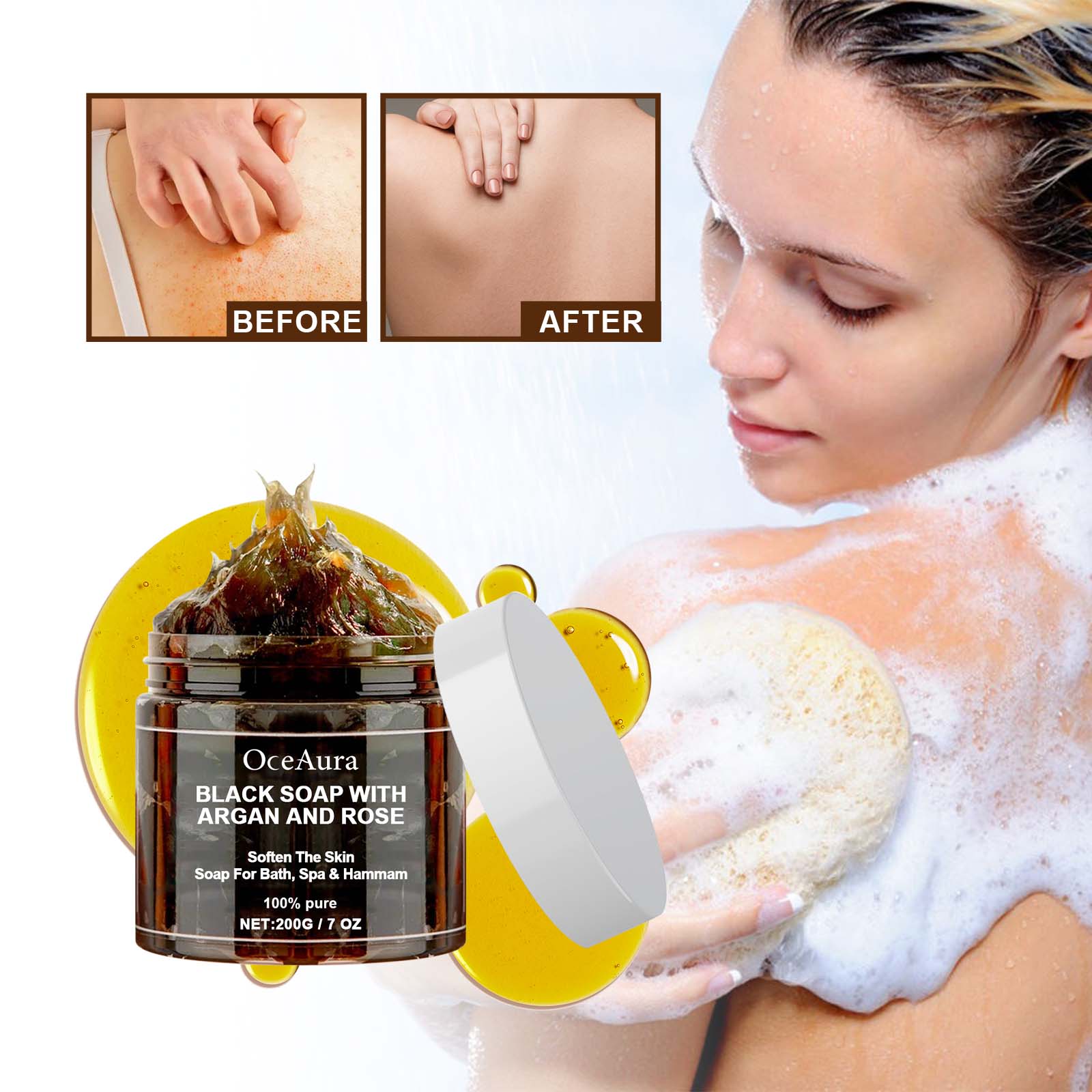 OCEAURA Black Soap With Argan  - огляд і ціна Soap Making Fragrance Oil