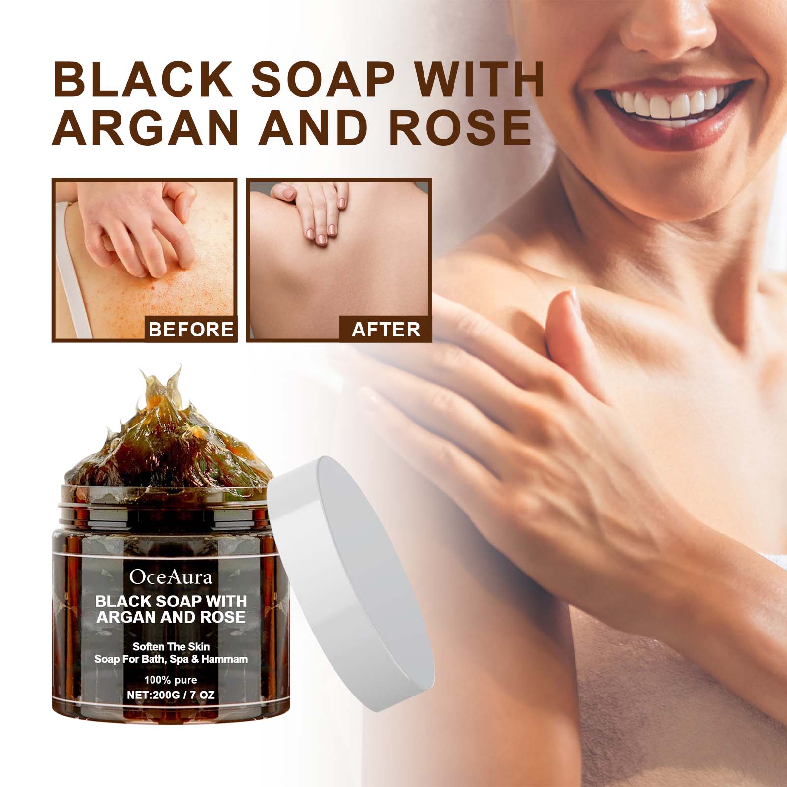 OCEAURA Black Soap With Argan  - огляд і ціна Soap Making Fragrance Oil