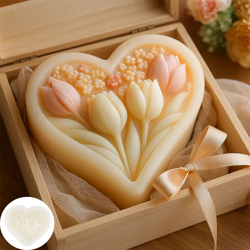 Silicone Mold for Heart-shaped - огляд і ціна Soap Making Additives