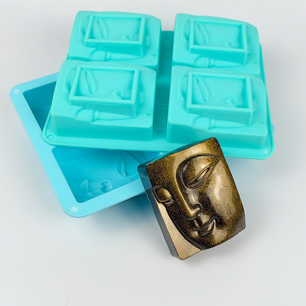 4 Holes Buddha Portrait Soap M - огляд і ціна Soap Making Vendors
